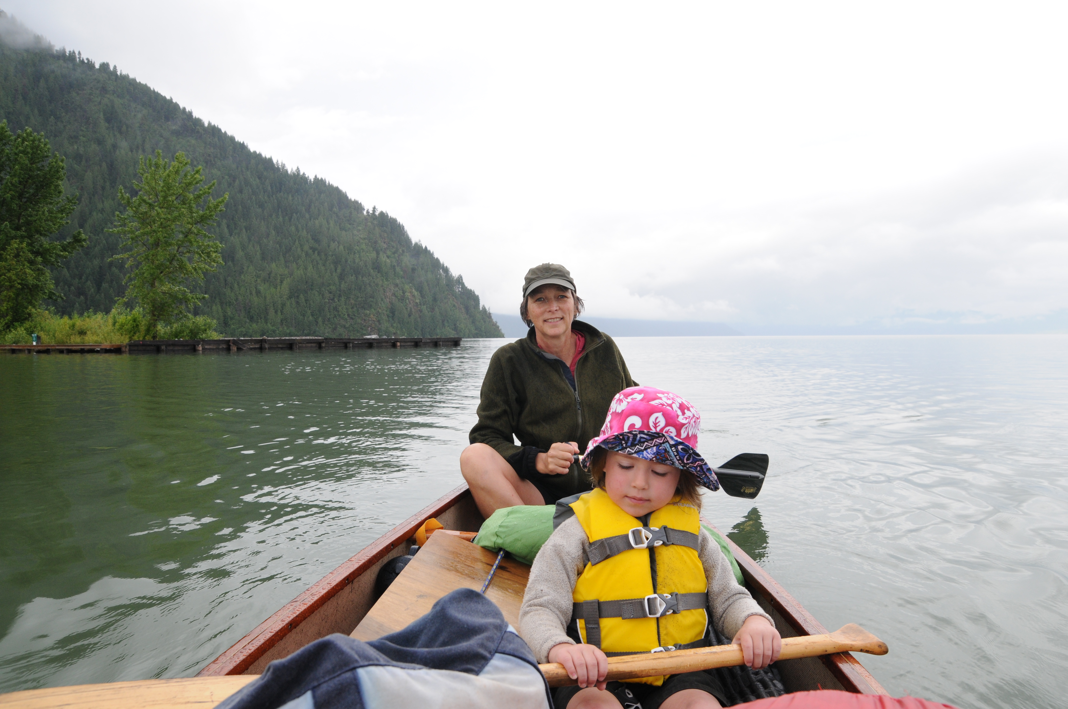 Cherie Kearney and granddaughter on the water